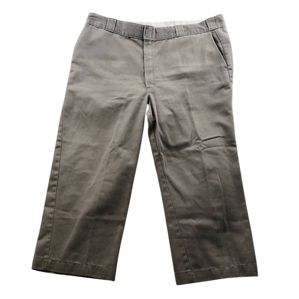 Dickies Mens Work Pants Size 40x30 Khaki Chino Straight Relaxed Tan Workwear